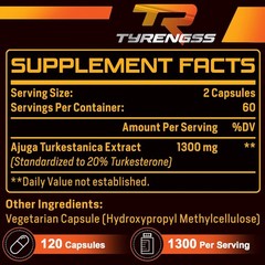 Testosterone Booster, Turkesterone Supplement 1300Mg Ultra High Strength (Ajuga