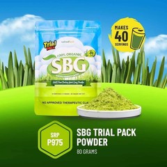 Salveo Barley Grass Powder in Trial Pack, 80grams, 100% Pure and Organic