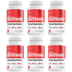 BioSteady Blood Health Support Dietary Supplement 60 Capsules (Bundle of 6)