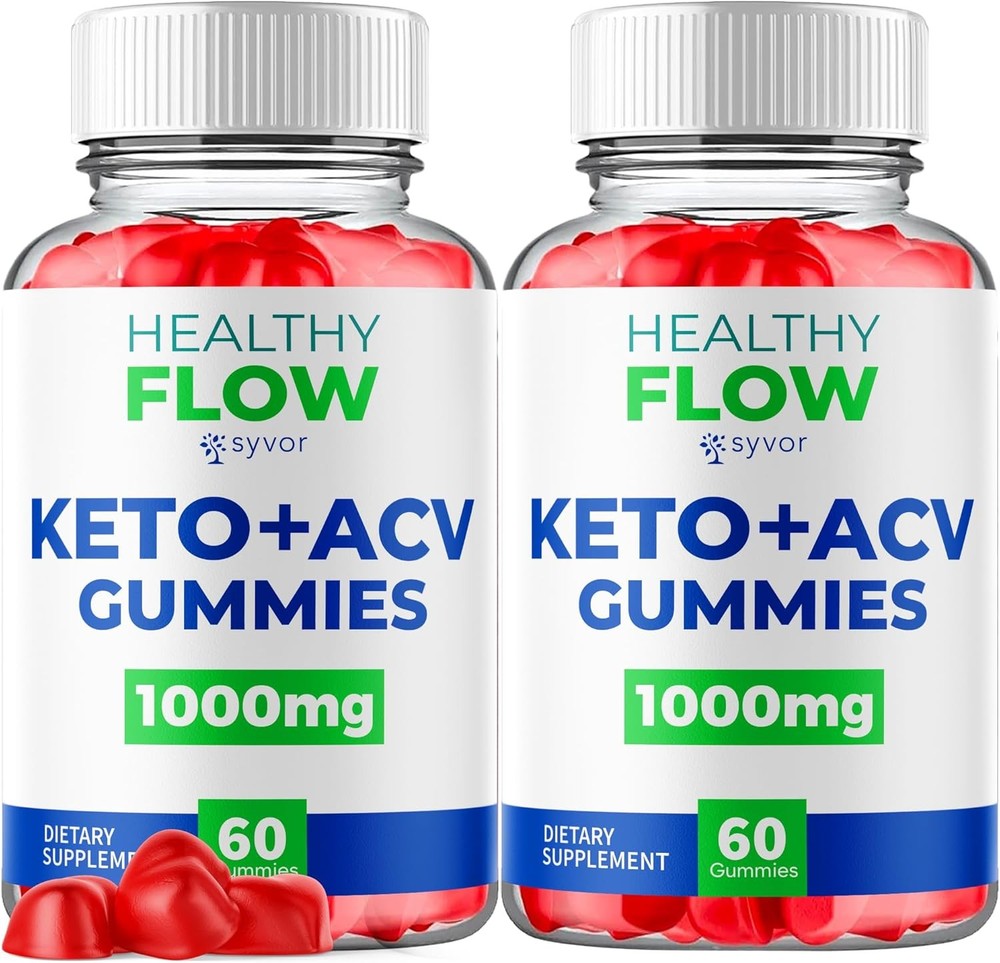 (2 Pack) Healthy Flow Gummies, Official HealthyFlow Gummys with All Natural In