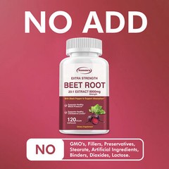 Extra Strength Beet Root 20:1 Extract Capsules – Heart & Blood Pressure Support