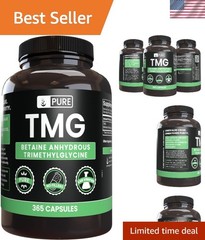 Brand New TMG 365 Capsules Unflavored 180 Day Supply