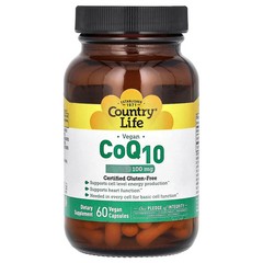 2 X Country Life, Vegan CoQ10, 100 mg, 60 Vegan Capsules