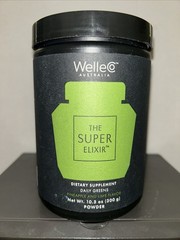 WelleCo Australia The Super Elixir Daily Greens Pineapple & Lime Flavor Exp 2/27