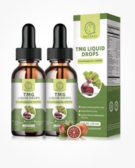 (2 Pack) TMG (Trimethylglycine) Supplement Liquid Drops, 1000MG High Absorption,