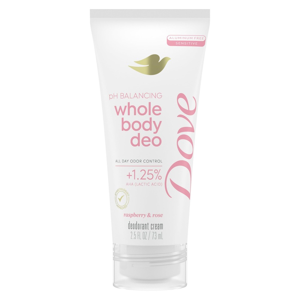 Dove Whole Body Deodorant Aluminum Free pH 2.5 Ounce (Pack of 1), White