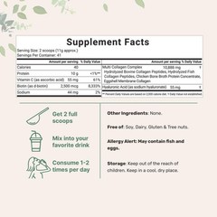 2-Pack Micro Ingredients Multi Collagen Peptides Types I II III V X Biotin 2lb