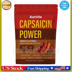 Capsaicin Power, Capsaicin Softgels, Cayenne Pepper & Beetroot Extracts with V