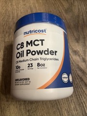 Nutricost C8 MCT Oil Powder C8 Medium Chair Triglycerides 8oz 10/2027 SEALED