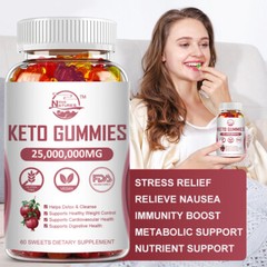 Keto ACV Gummies 25,000,000MG Advanced Apple Cider Vinegar Weight Loss 60 Gummy