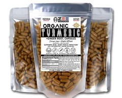 Turmeric Ginger Capsules – 3000mg of Natural Pure Organic Herbal Supplement