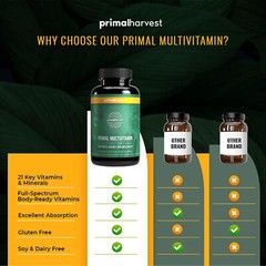 Primal Harvest Primal Multivitamin – for Brain, Heart, Bone, Skin and Eye Health