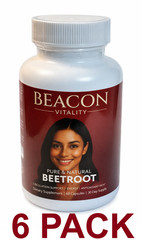 Organic Beetroot Capsules – Premium Quality Ingredients – USA Facility – 6 PACK