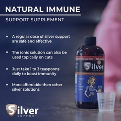 Purified Ionic Silver Technology Liquid Immune Booster for Kids, Pets & Adult…