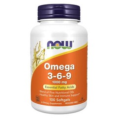NOW FOODS Omega 3-6-9 1000 mg 100 Softgels