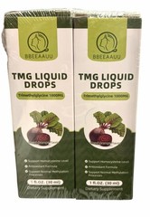 (2 Pack) TMG (Trimethylglycine) Supplement Liquid Drops, 1000MG High Absorption,