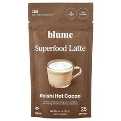 Superfood Latte, Reishi Hot Cacao, 4.4 oz (125 g)
