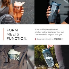 32oz Eco-Friendly Protein Shaker Bottle with Lid Midnight Blue Leakproof