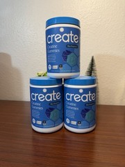 Create Creatine Gummies Blue Raspberry 90 Gummies Creapure NSF Certified Sport