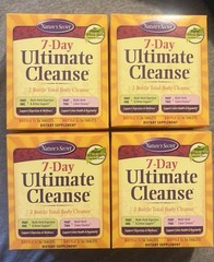 Lot of 4 Nature’s Secret 7-Day Ultimate Cleanse 2-Bottle Kits Exp 12/2026 Sealed