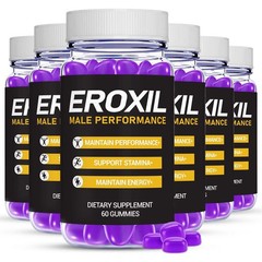 (6 Pack) Eroxil Male Gummies, Ero Xil Performance Gummy for Men