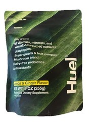 Huel Daily Greens Powder Lemon & Ginger Dairy-Free Immune Support 9oz Exp 9/2026