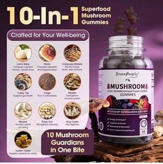 Green People – Mushroom Gummies With Ashwagandha & Sea Moss Supplement 60ct