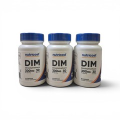 Nutricost DIM Diindolylmethane 300 mg, 30 Capsules – (3) Bottles Exp 08/2028