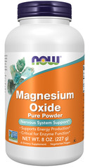 Now Foods Magnesium Oxide Pure Powder 8 oz Energy & Enzyme Production