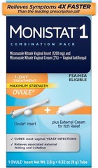 Fast-Acting 1-Day Yeast Infection Treatment Combo for Women
