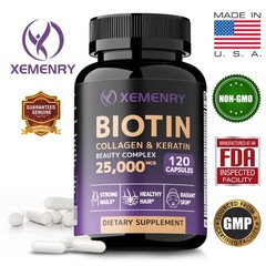 Biotin Collagen & Keratin 120pcs- Anti-Aging, Skin Health, Prevents Hair Loss