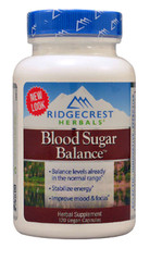 RidgeCrest Herbals Blood Sugar Balance 120 Vegan Capsules Exp. 6/2028