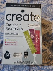 Create Sugar Free And Caffeine Free Creatije + Electrolytes 12 CT New In Box