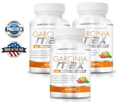 GARCINIA MAX (3 Pack) COMBO! – 3X Action Weight Loss Formula (30 Servings Each)