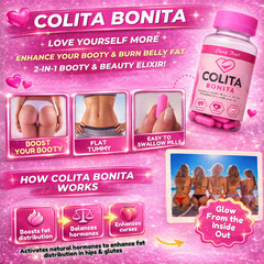 HUGE BOOTY & Waist Sculpt: 100% Natural Aguaje, Black Maca & Fenugreek – 1 Mont