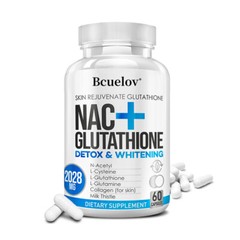 NAC Glutathione w Vitamin C Skin Whitening Bleaching Anti-Agin&Dark Spot Remover