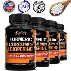Organic Turmeric Capsules | Curcumin & Piperine 2500mg IMPROVE JOINT SUPPORT