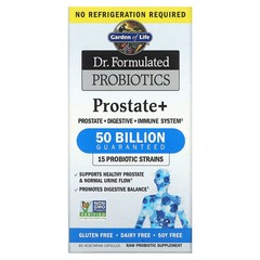 2 X Garden of Life, Dr. Formulated Probiotics, Prostate+, 60 Vegetarian Capsules