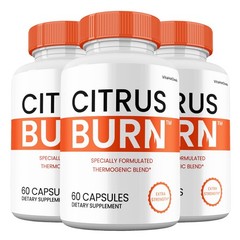 Citrus Burn Capsules, Max Strength Natural Supplement, CitrusBurn Pills (3 Pack)