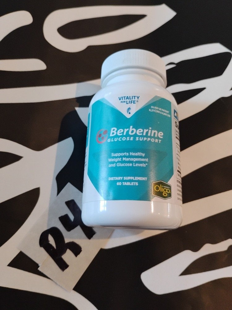 Vitality for Life Berberine Glucose Support 60 Tabs exp 3/2027 New Sealed