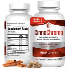 Cinnamon Supplement Capsules 10 1 Extract Chromium Vanadium 30 Count CinnaChroma