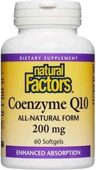 Natural Factors Coenzyme Q10 200mg 60 softgels