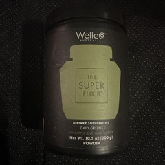 WelleCo The Super Elixir Daily Greens 10.5oz Powder Pineapple Lime -NEW*read****