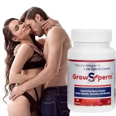 Grow Sperm Capsules – Natural Male Fertility Supplement for Count & Motility – 3