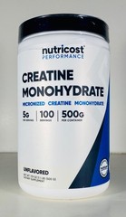 Nutricost CREATINE MONOHYDRATE, 5G/100 Servings/500G Per Container, 17.9 oz Unfl