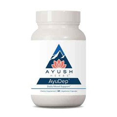 Ayush Herbs Ayu-Dep – Stress & Cognitive – 60 Vegetarian Capsules – Newest Exp.