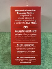 NEW MegaRed Omega-3 Krill Oil Heart Health Support 60 Softgels 01/2027 +