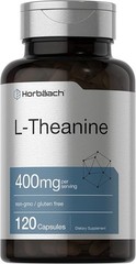 L-Theanine Supplement 400mg 120 Powder Capsules Reduce Stress Anxiety Help Sleep
