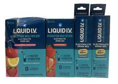 Liquid I.V. Hydration Multiplier 31 Individual Serving Stick Packs – 3 Flavors