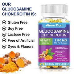 Glucosamine Chondroitin Turmeric MSM Triple Strength Joint Support 2100mg